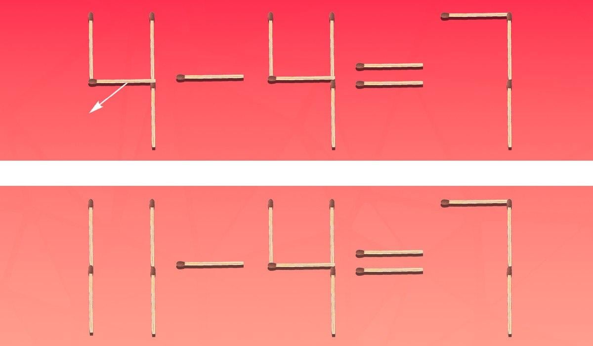 Matematična uganka: povleči moraš le eno vžigalico Matematična uganka: povleči moraš le eno vžigalico