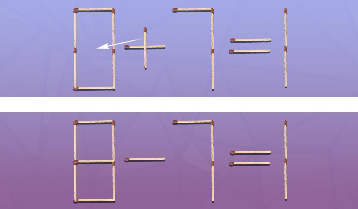 Za pravilnost enakosti je treba premakniti eno uganko: hiter IQ test Da bi bila enakost pravilna, morate premakniti eno uganko: hiter IQ test