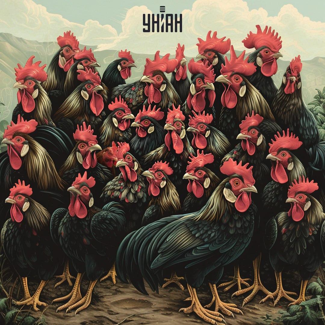 Poišči piščanca na vizni uganki v času / kolaž Moje Poiščite piščanca na vizni uganki v času / kolaž Moje