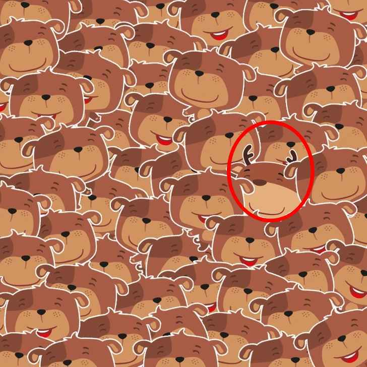 Samo ljudje z visokim IQ se lahko spopadejo s tem: med medvedi morate najti jelena To lahko storijo le ljudje z visokim inteligenčnim količnikom: med medvedi moraš najti severnega jelena.