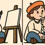 IQ test: na sliki umetnika s platnom morate v 79 sekundah najti 3 razlike. IQ test: na sliki umetnika s platnom morate v 79