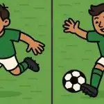 IQ test: v 23 sekundah poiščite 3 razlike na sliki nogometaša IQ test: v 23 sekundah poiščite 3 razlike na sliki