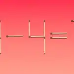 Matematična uganka: povleči moraš le eno vžigalico