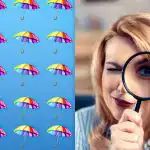 Preprost IQ test: v 9 sekundah morate najti čuden dežnik