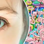 V 8 sekundah poiščite dekle med flamingi: ta uganka bo