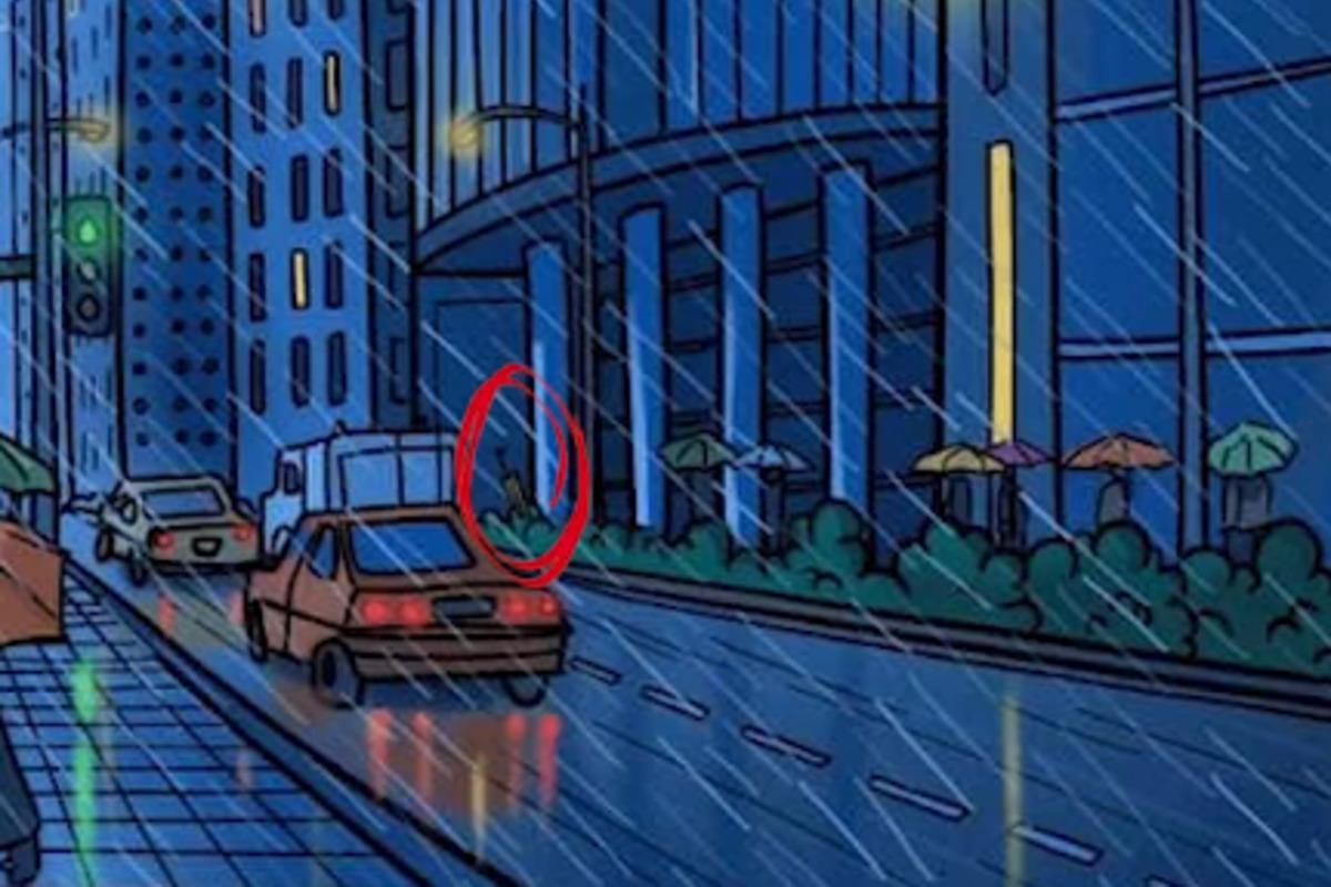 Tu se je nahajal skriti dežnik / risba Bright Side