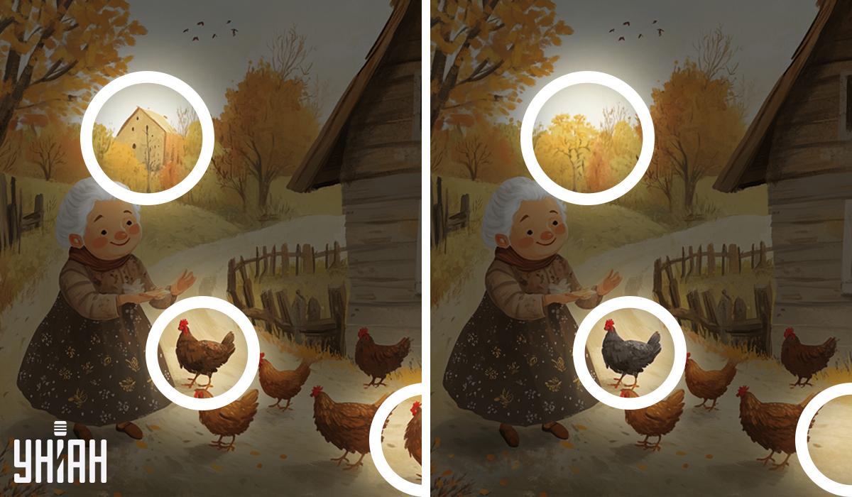 Kolaž Moje Kolaž Moje z označenimi razlikami