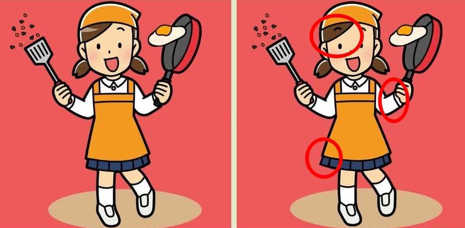 Enigma Enigma z označenimi razlikami