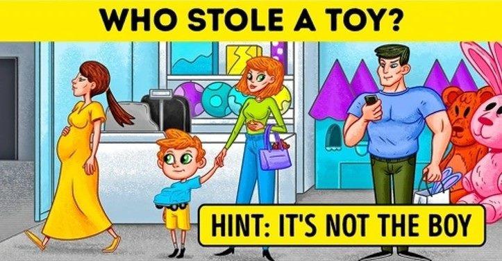 V 15 sekundah navedite, kateri od treh je ukradel igračo / foto: Bright Side